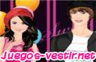 Juego Vestir a Justin y Selena